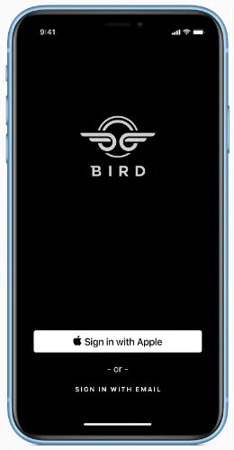 sign in with apple with ios 13 on iphone