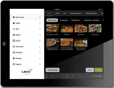 Lavu POS on Tablet