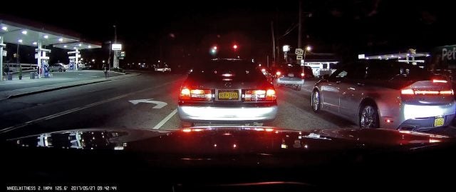 Wheelwitness dash cam footage during the night