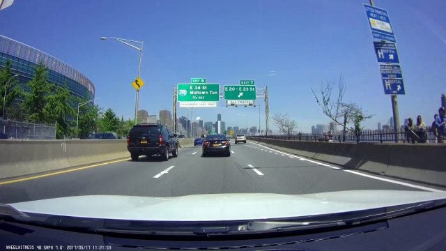Wheelwitness dash cam footage during the day