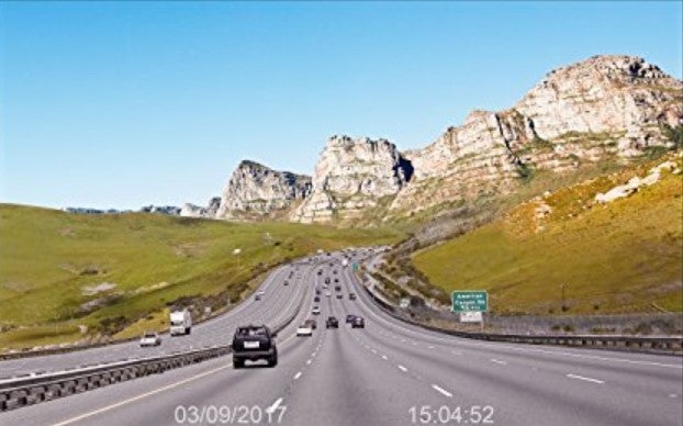 Roav dash cam footage during the day