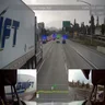 360 degree view: Passing a truck