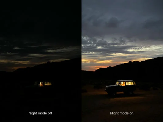 iphone 11 pro night mode