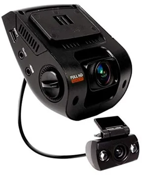 Side view of the Rexing V1P front and rear dash cam