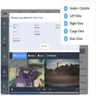 Different Lytx dash cam views as seen through the software