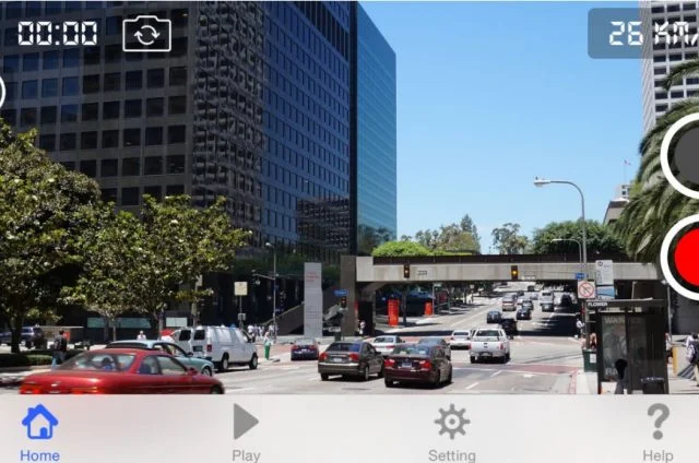 Smart dash cam app video