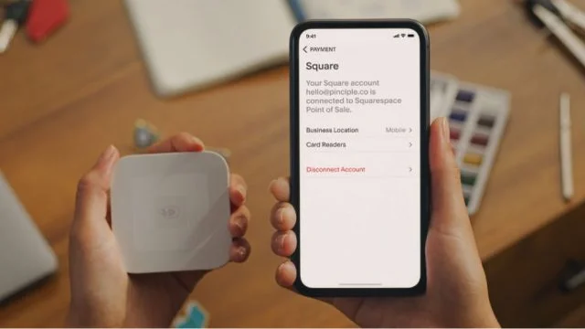 square card reader and phone