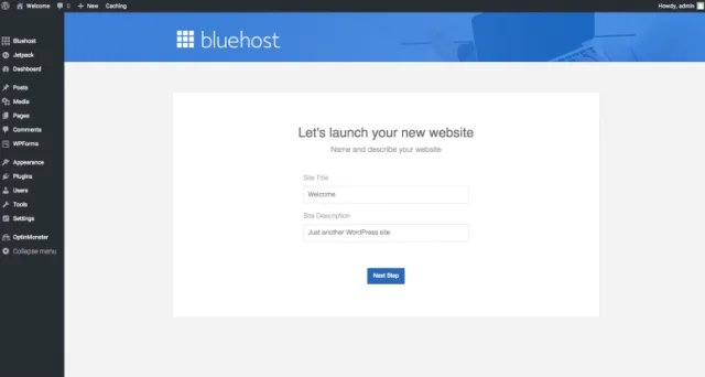 BlueHost New Website