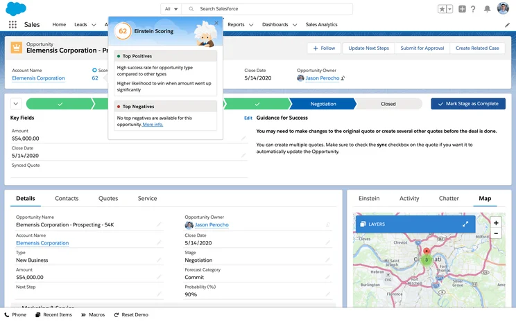 Salesforce CRM Sales Cloud SFA Oppty Scoring