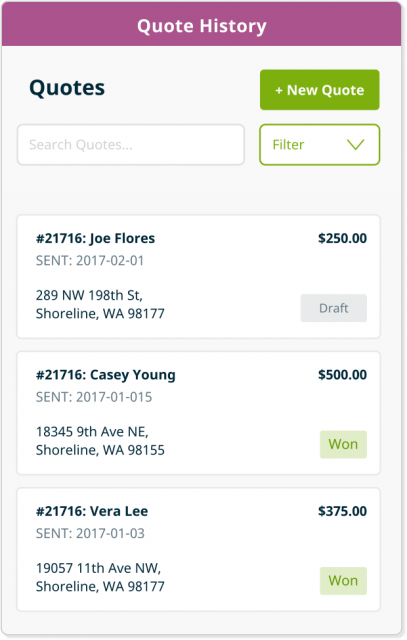 Jobber Mobile Quotes