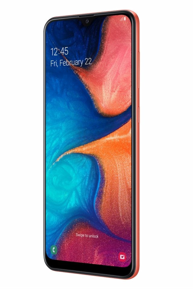 samsung galaxy a20 side
