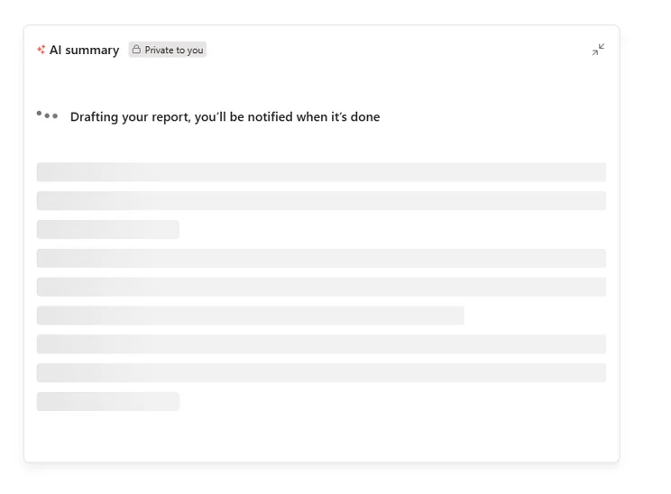 Screenshot of Asana AI summary. Source: Tech.co testing