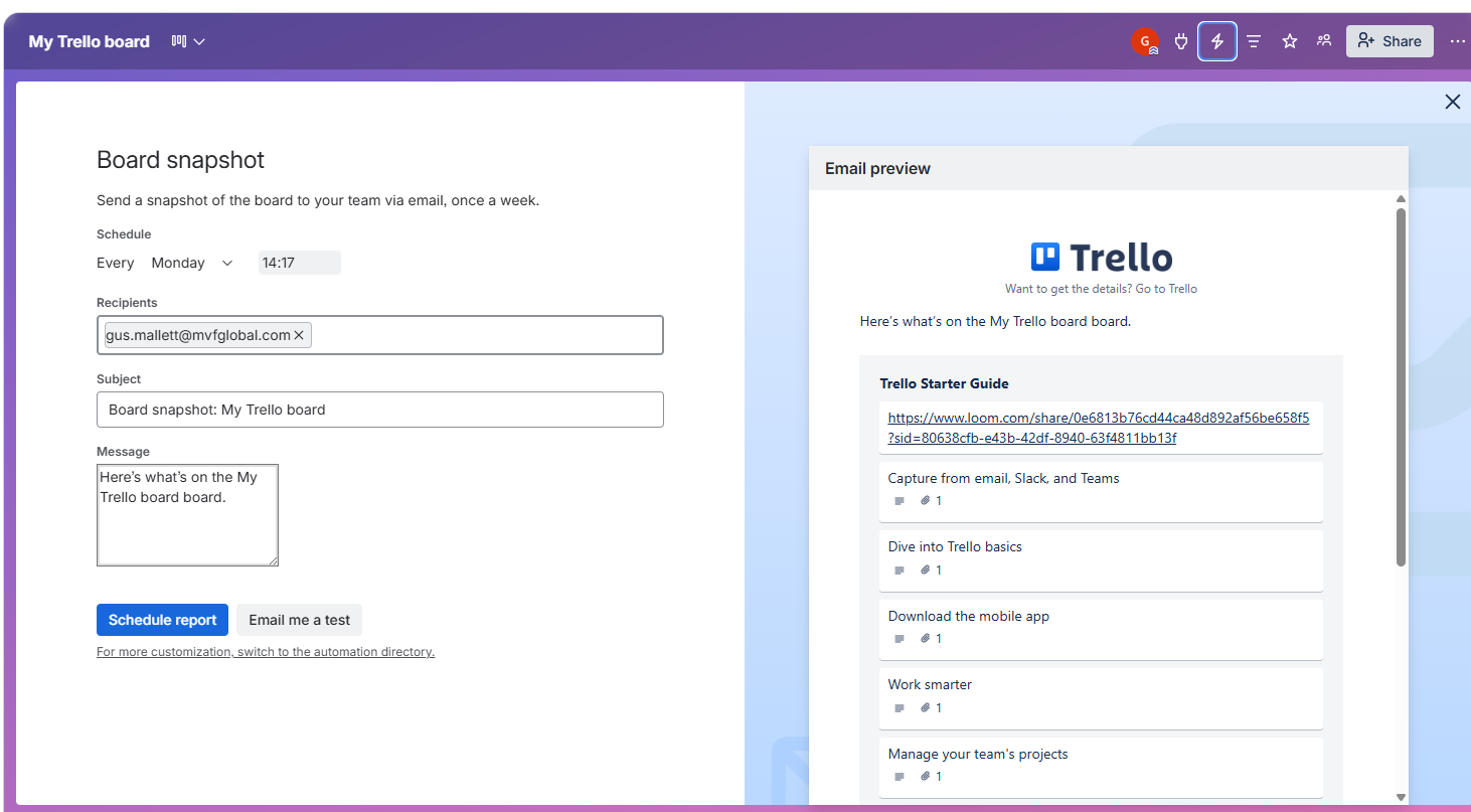 Screenshot of Trello onboarding. Source: Tech.co testing