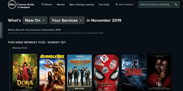 dell cinema guide