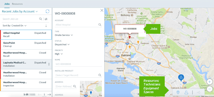 ServiceMax Map