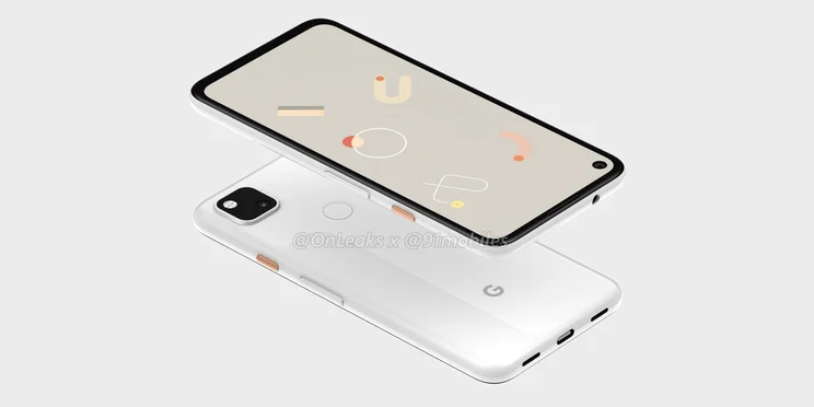google pixel 4a front and rear