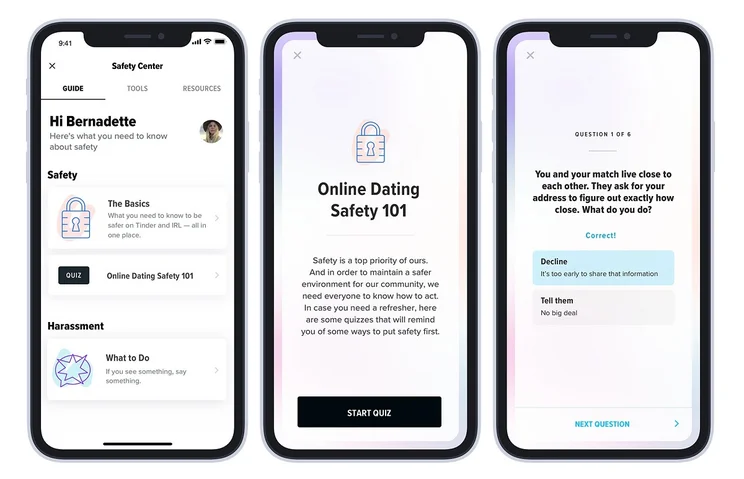 Tinder Safety Center