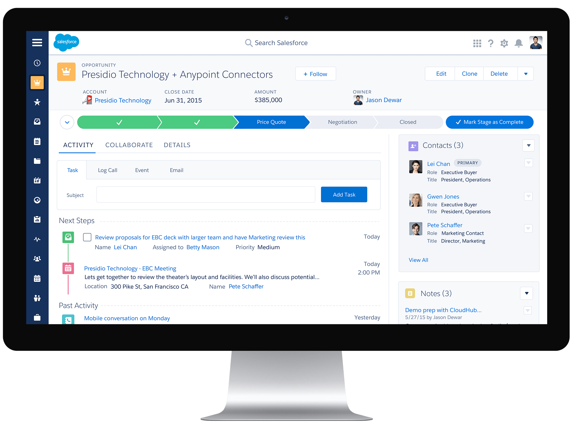 Salesforce Lightning Opportunity