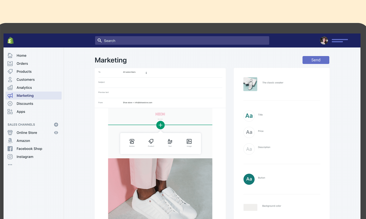 shopify marketing controls