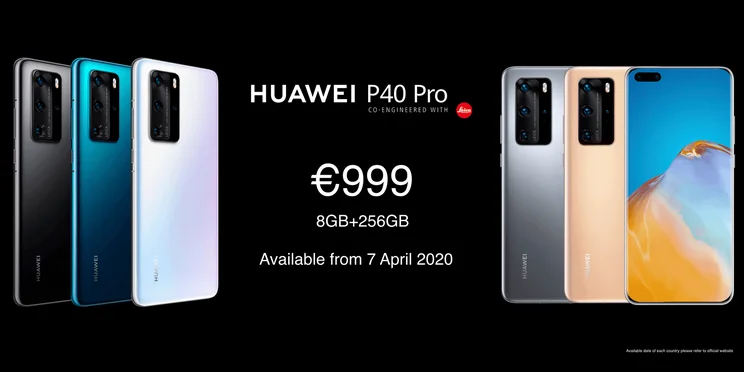 huawei p40 pro pricing and colors