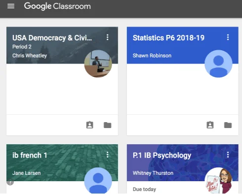 Video Chat Google Classroom