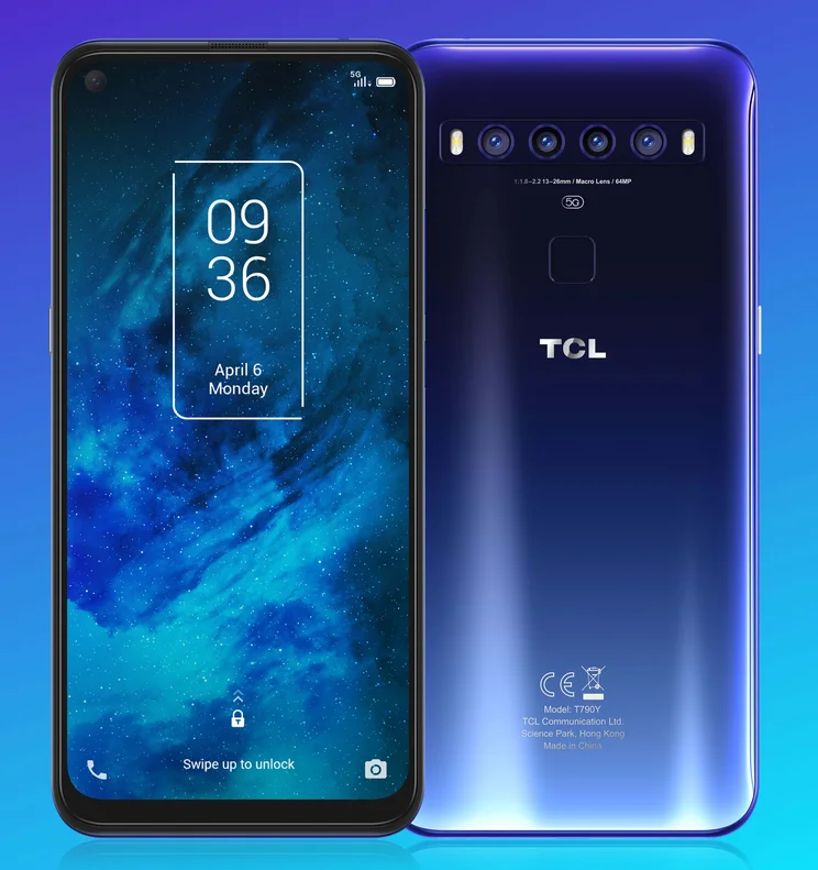 TCL 10 5G Front Back
