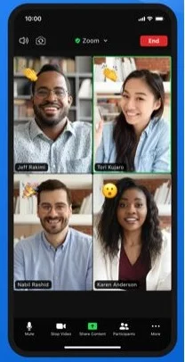 Zoom App on iOS