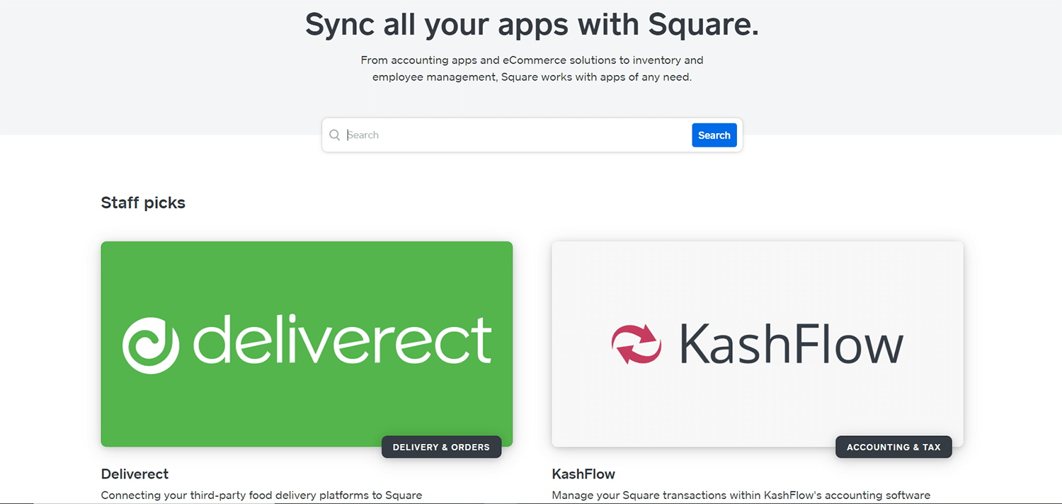 square online store app marketplace