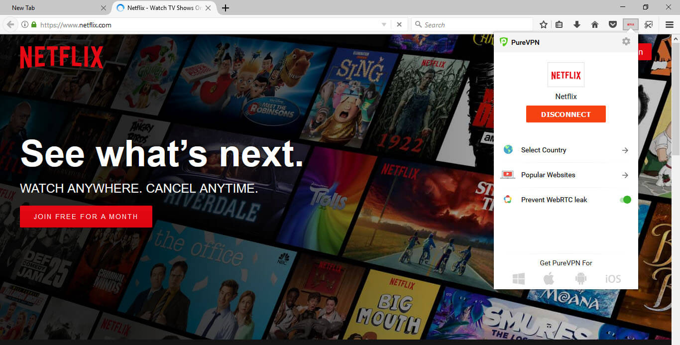 purevpn netflix blocked