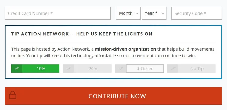 Action Network payments