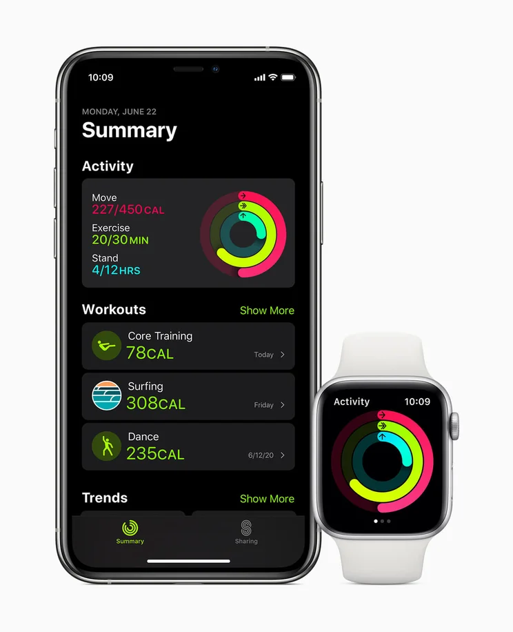 Apple Watch watchOS 7 fitness app