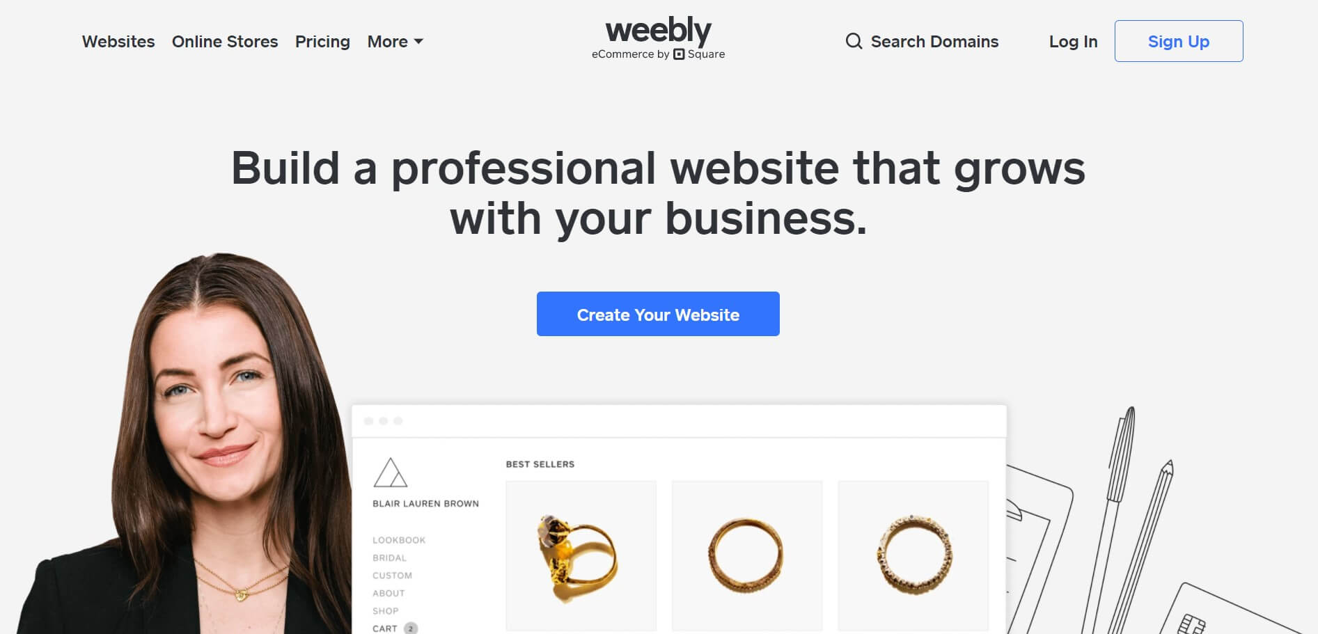 Weebly build website