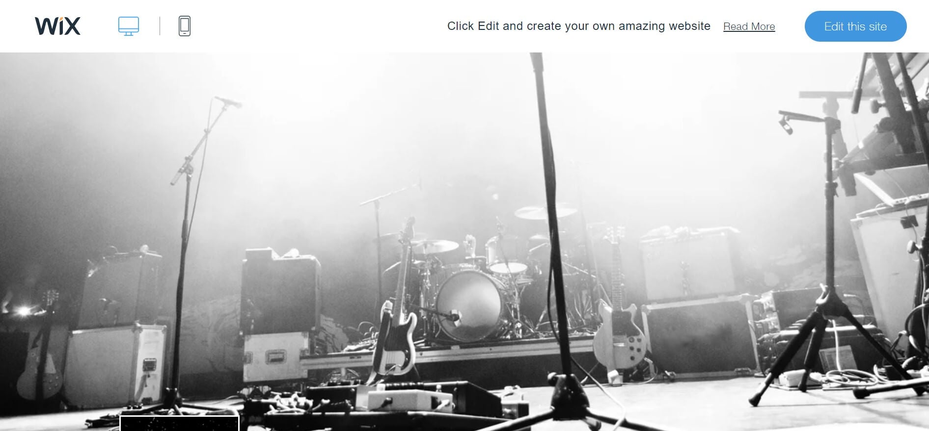 Wix website builder example