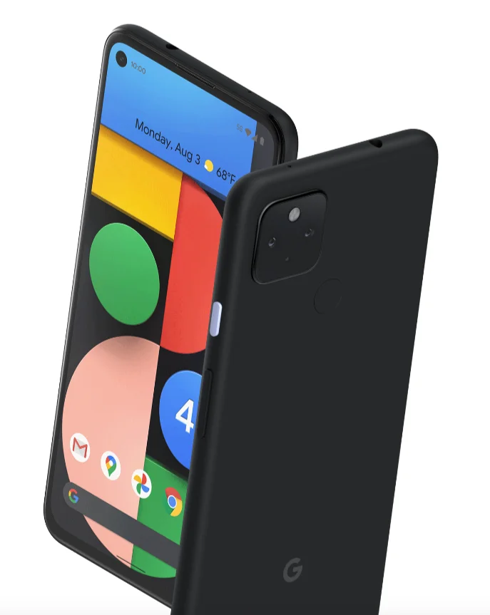 Pixel 4a 5G front back