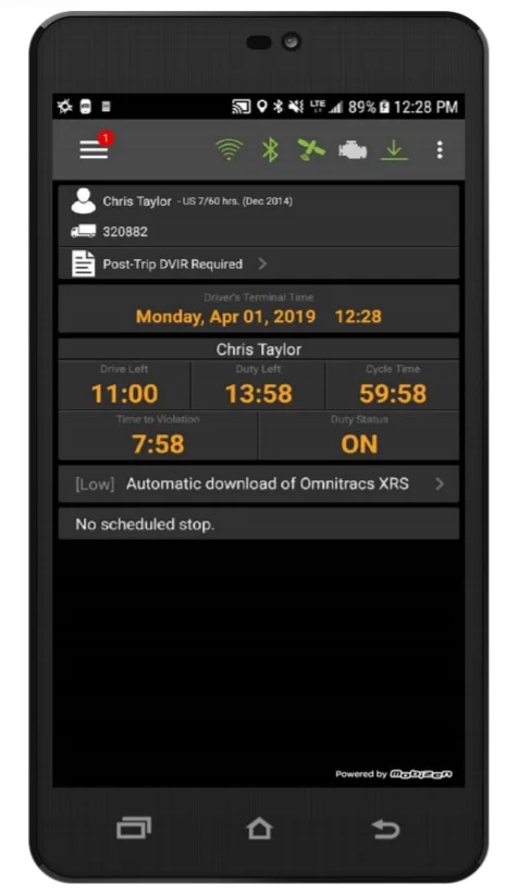 Omnitracs Hours of Service