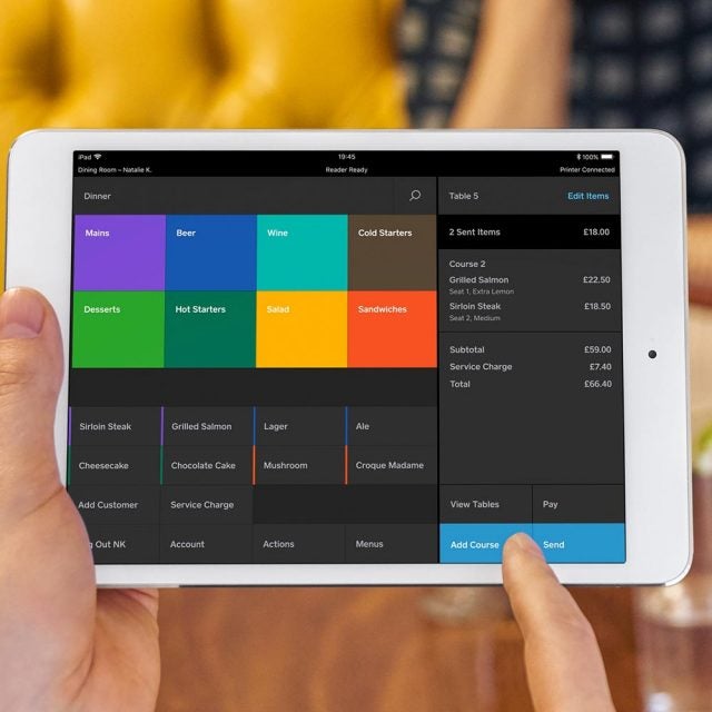 square restaurants interface