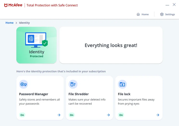 mcafee identity protection