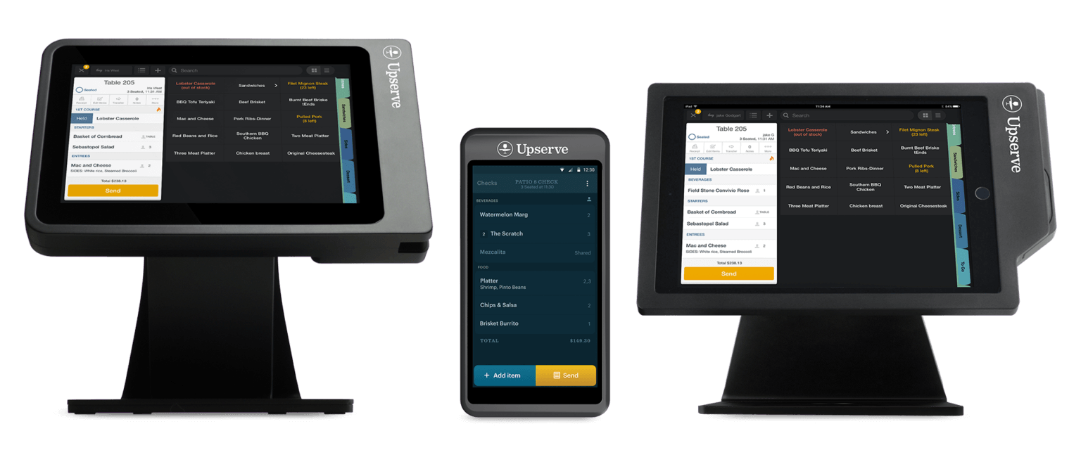 Upserve POS Tableside terminals