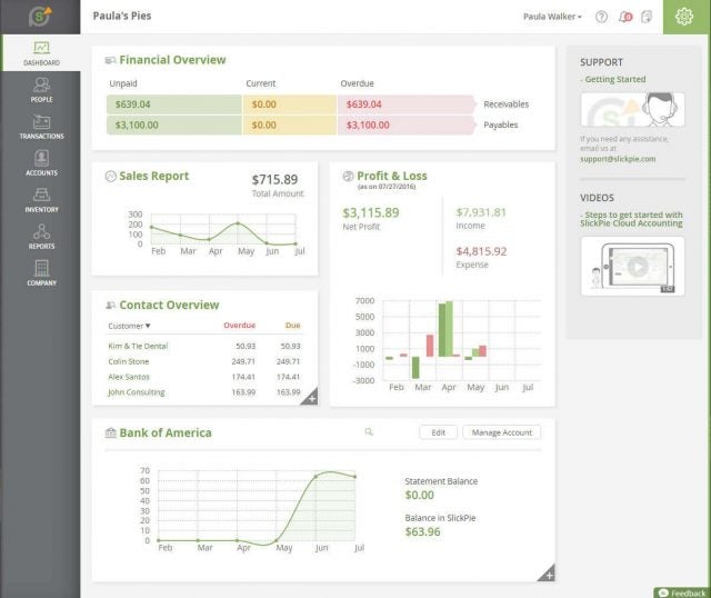 SlickPie Interface