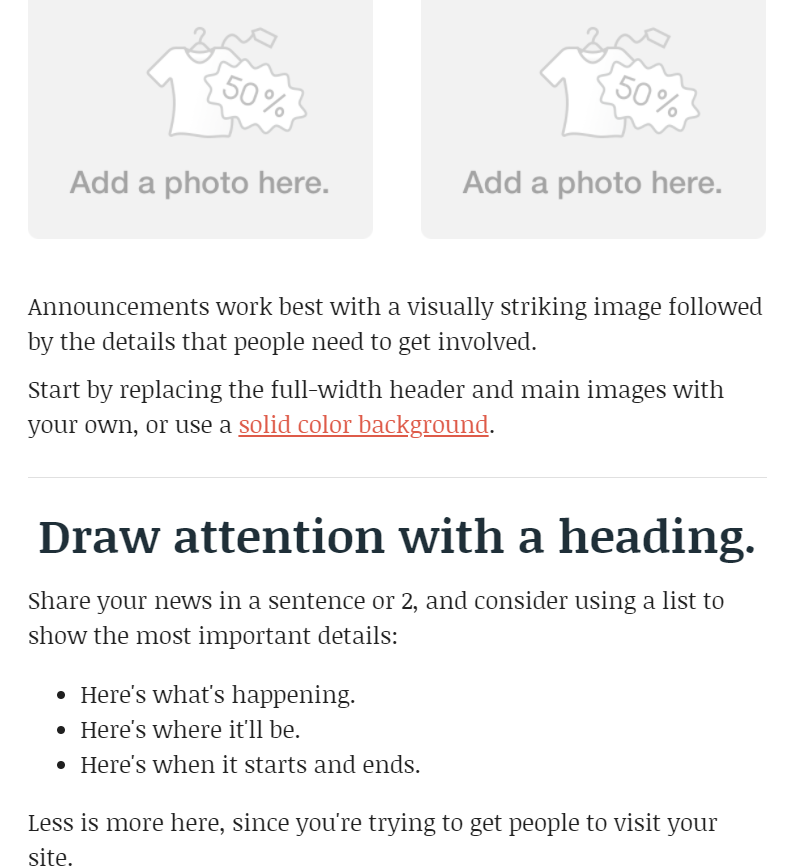 MailChimp Template Newsletter