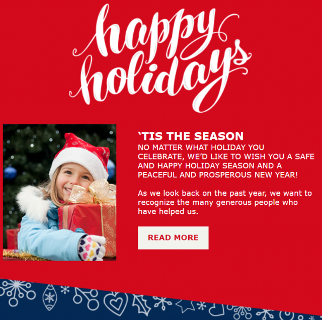 Constant Contact Template Holidays