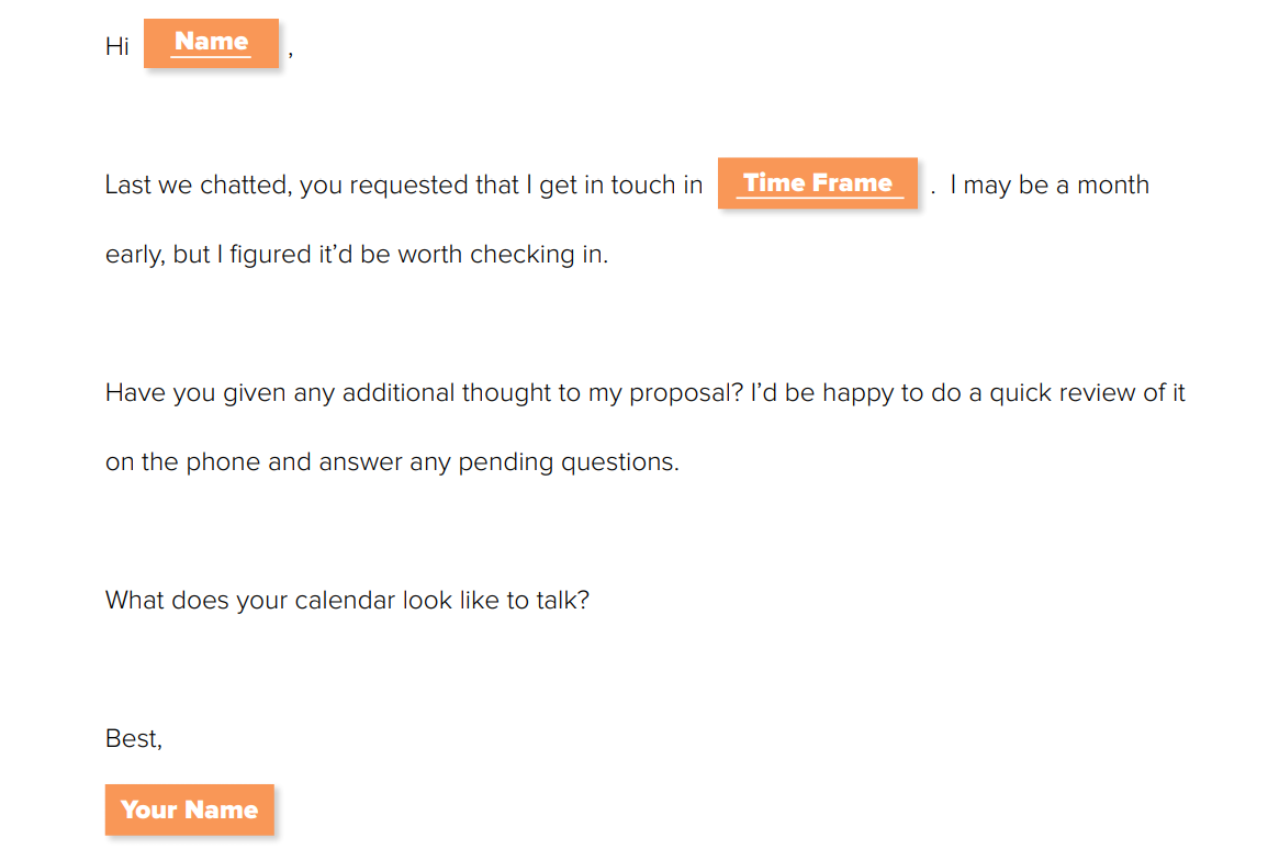 Hubspot Template Time