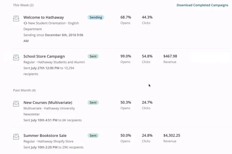 Mailchimp Campaigns