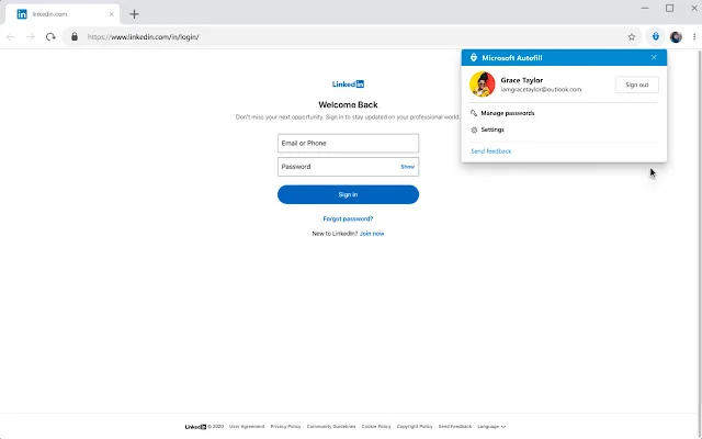 Microsoft Autofill plug-in