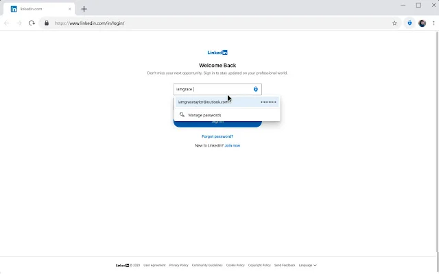 Microsoft Autofill log in