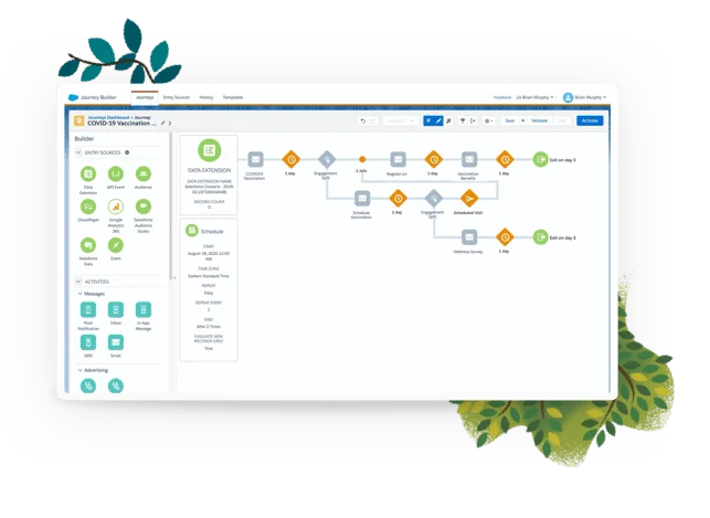 Salesforce Vaccine Cloud - Management Lifecycle - Software Screenshot