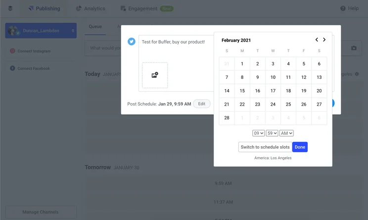 Buffer Scheduling