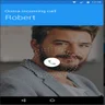 ooma mobile app showing incoming call