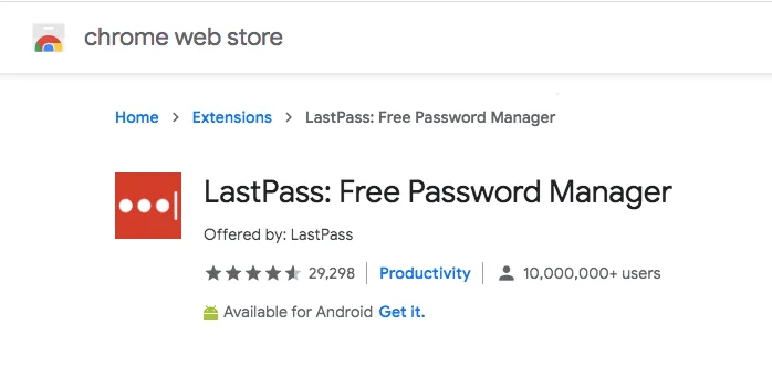 LastPass User Ratings