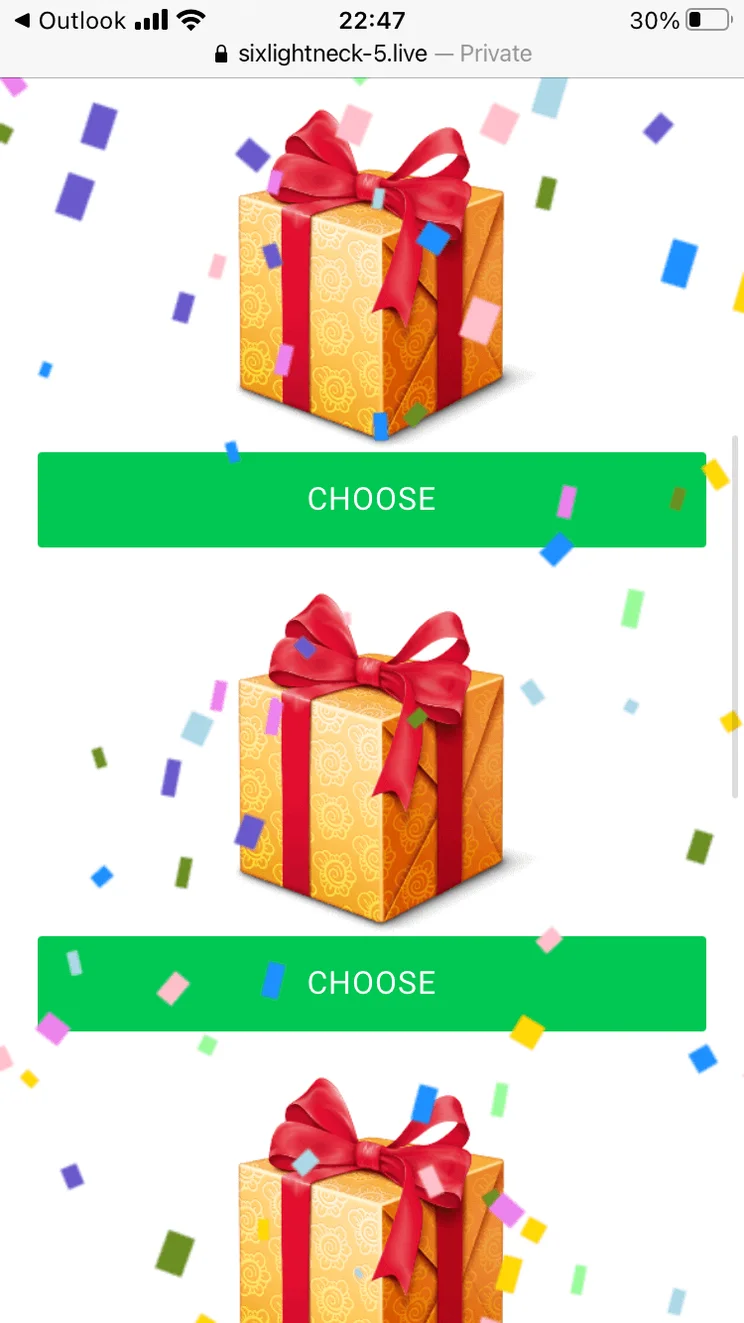 scam email win iPhone 12